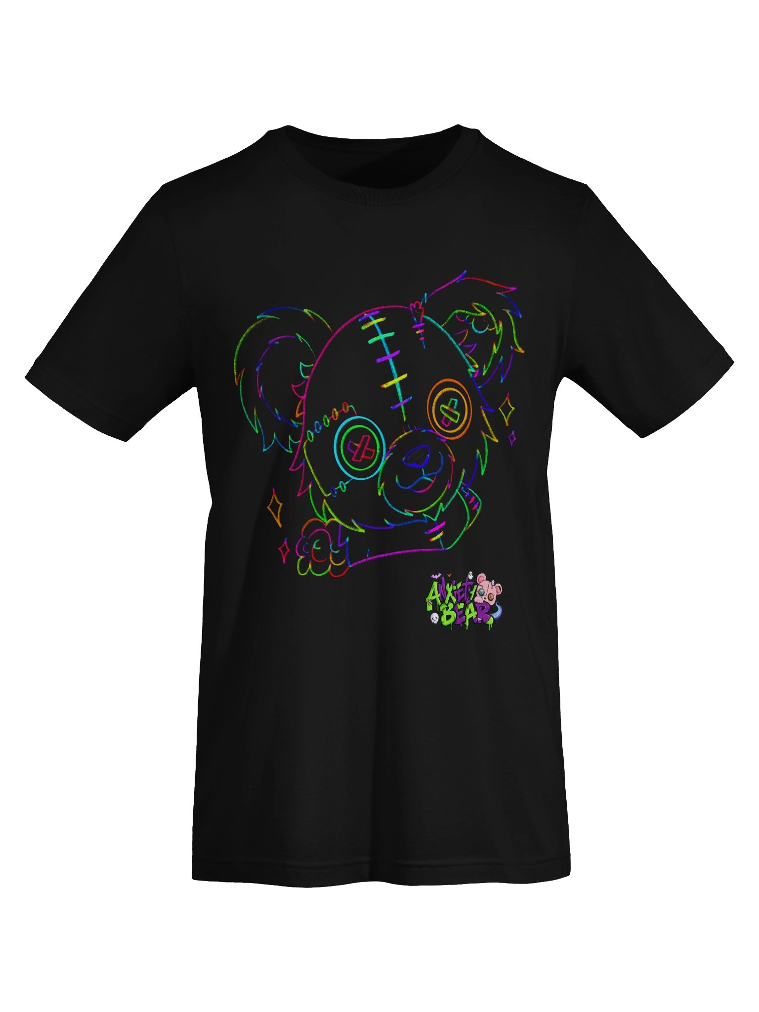 Rainbow Anxiety Bear T-shirt product image (50)