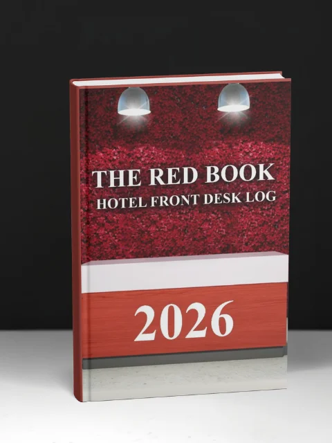 The Red Book Front Desk Log 2026 product image (1)