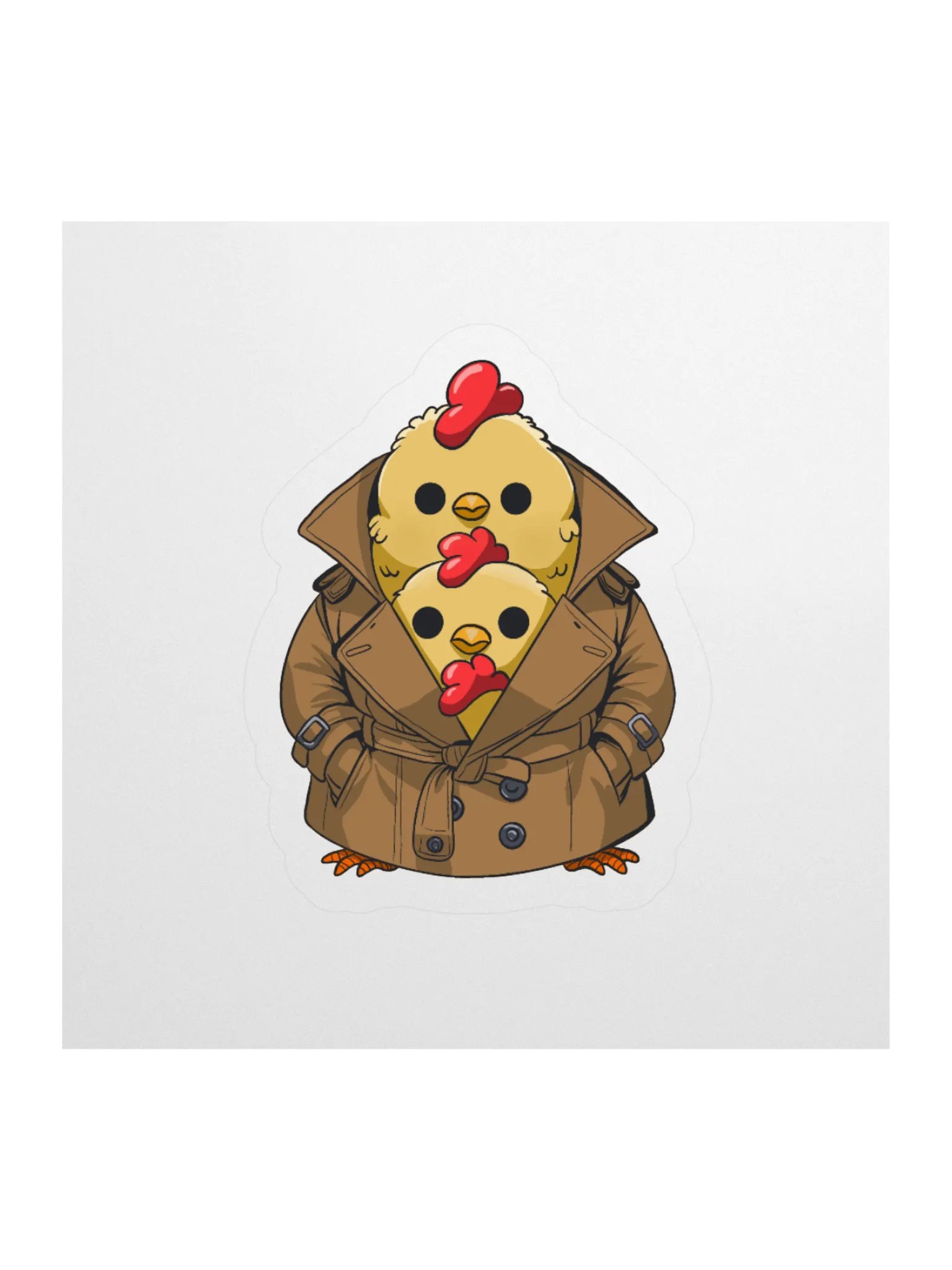 TR3NCH COAT CHICKS - Sticker product image (1)