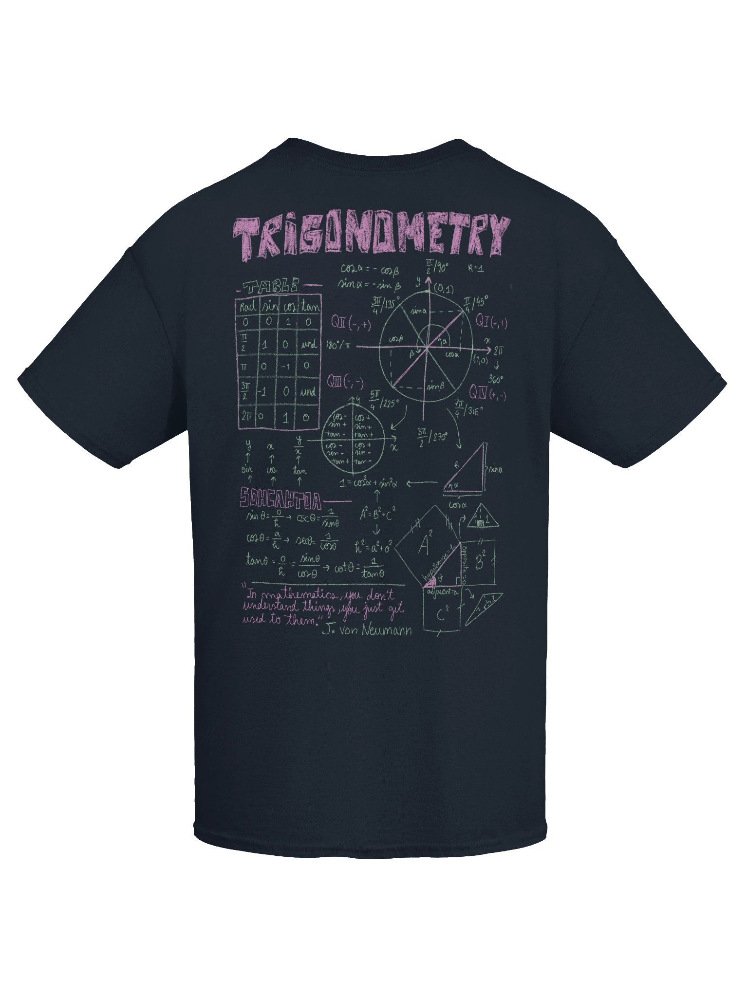 Trigonometry t-shirt product image (4)