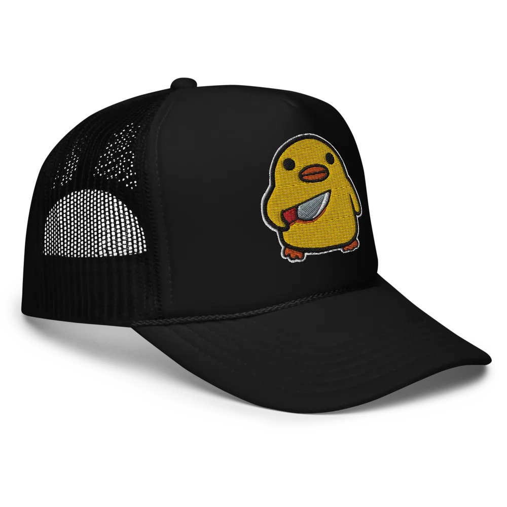 Embroidered Stabby Duck Trucker Hat product image (3)