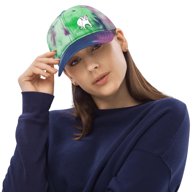 Team rat, tie dyed cap product image (1)