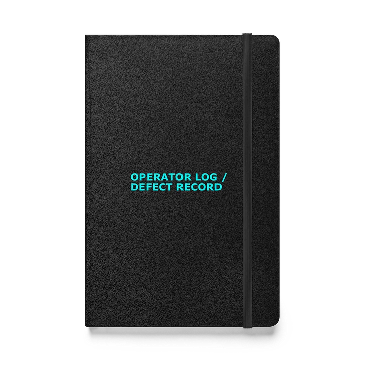OPERATOR LOG / DEFECT RECORD: The Hardcover Shop Floor Shield product image (1)