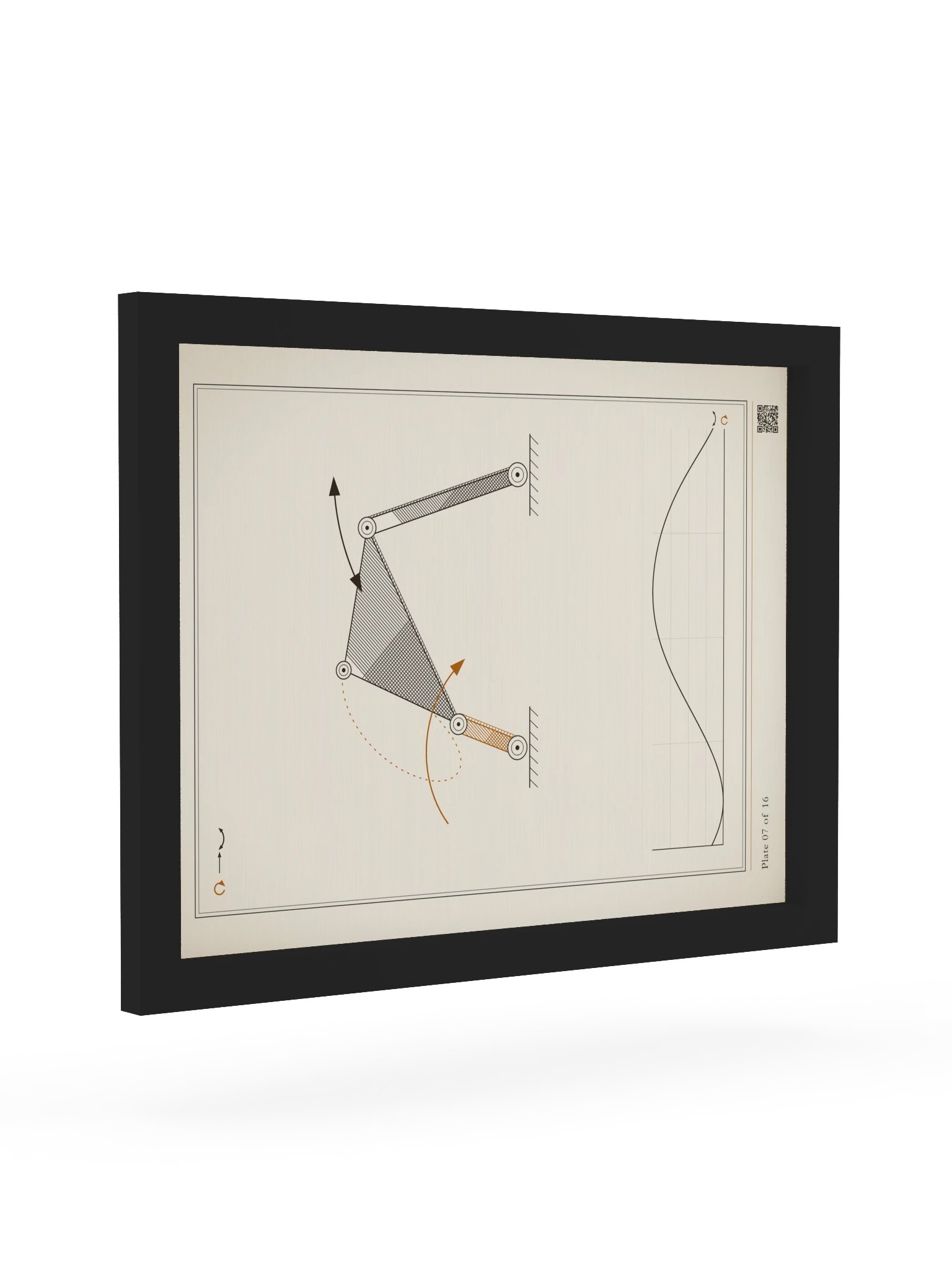 MOTION 07 · Four-bar linkage · framed product image (7)