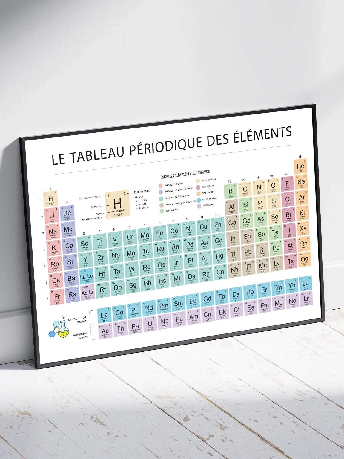Tableau périodique moderne – Poster éducatif (Chimie | Salle de classe | Décoration STEM) product image (2)