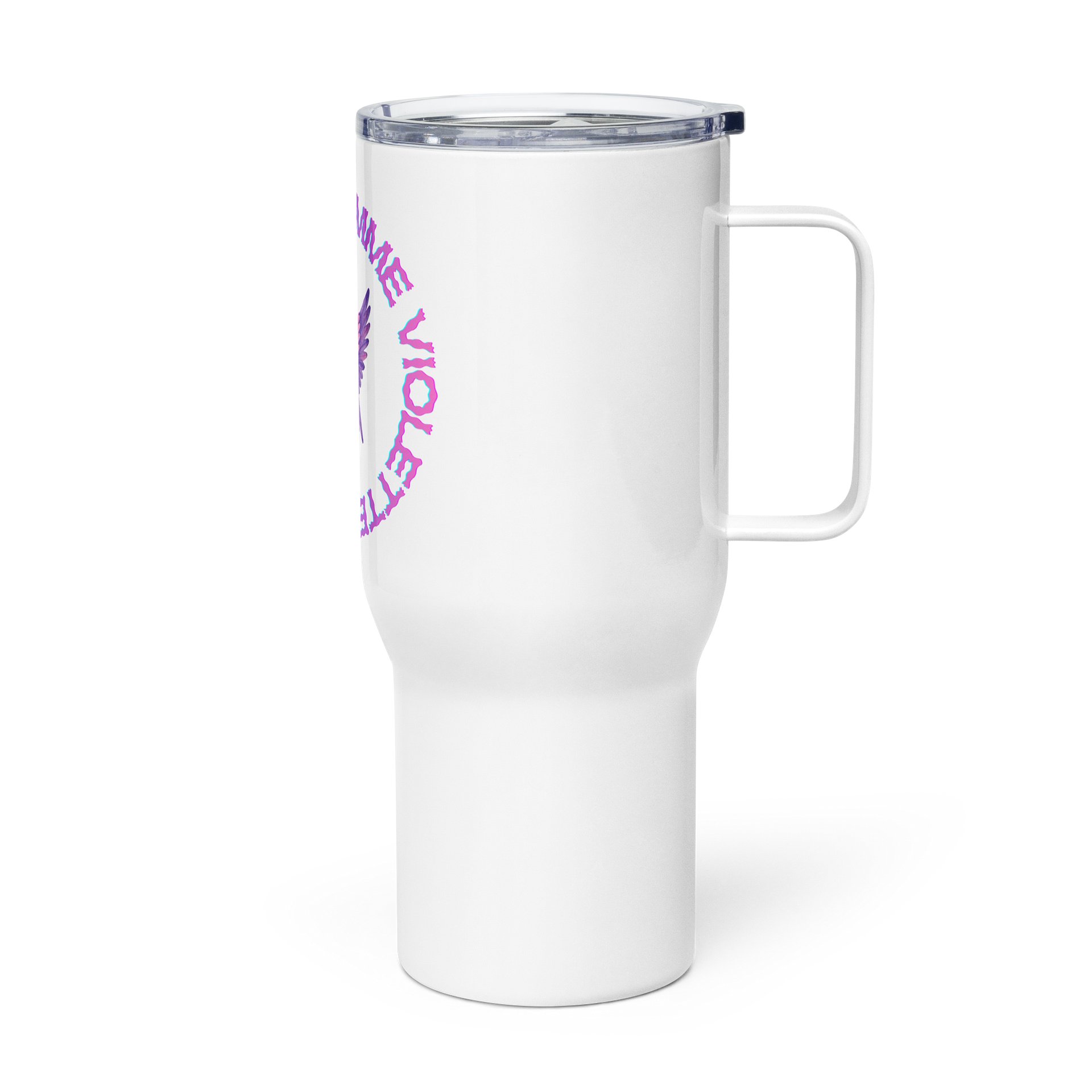 Flaming Violet Angel Wings Travel Mug product image (4)