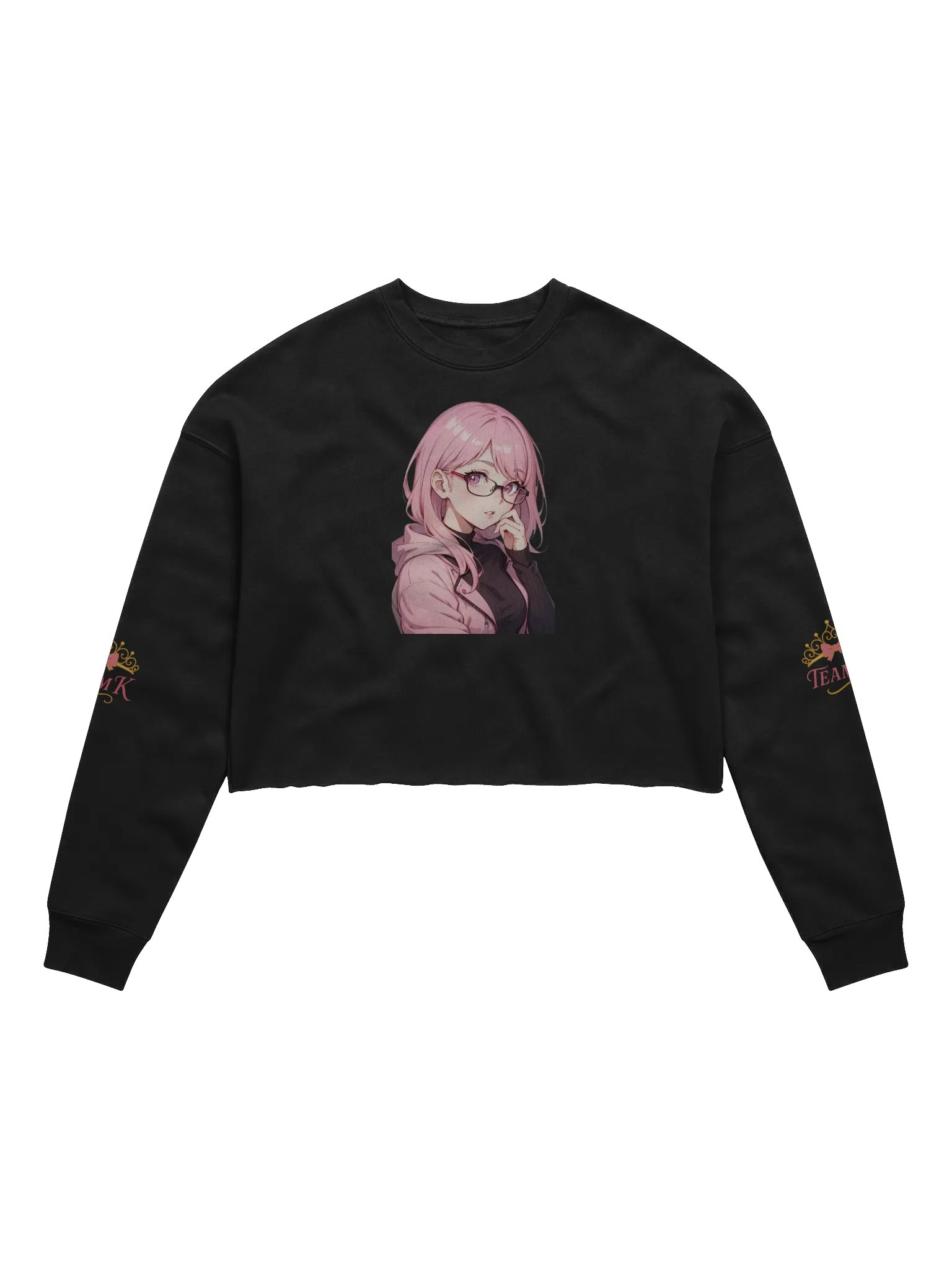 (PINK WAIFU) K Crop Sweatshirt product image (1)
