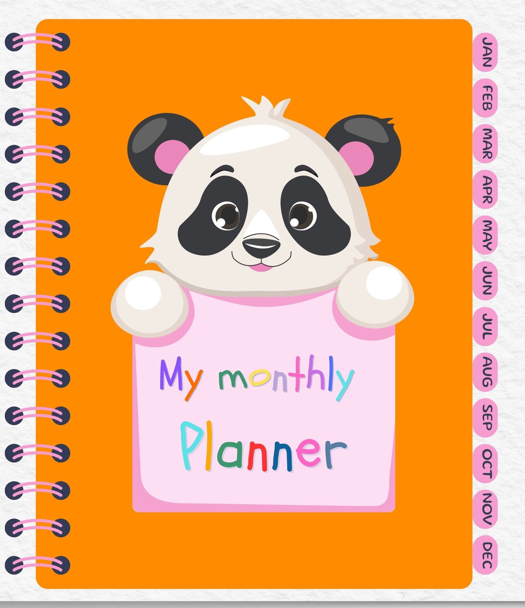 Interactive Digital Monthly Planner for Schoolers product image (1)