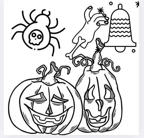 50 Halloween Coloring Book product image (2)