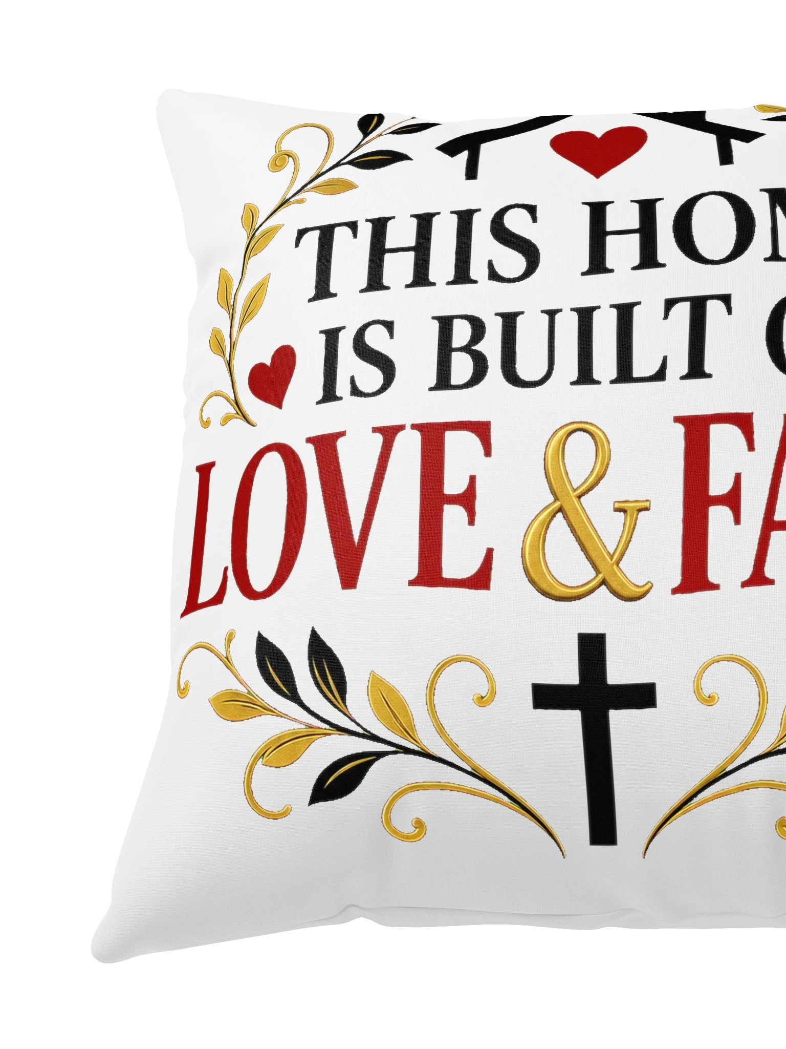 Chantal Hakiza This Home Is Built on Love & Faith Pillow product image (3)