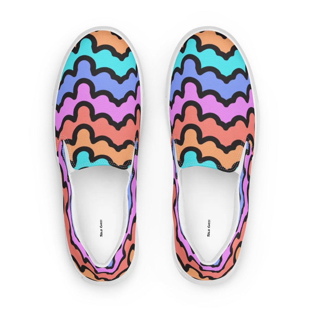 Rainbow Zigzag Slip-Ons product image (2)