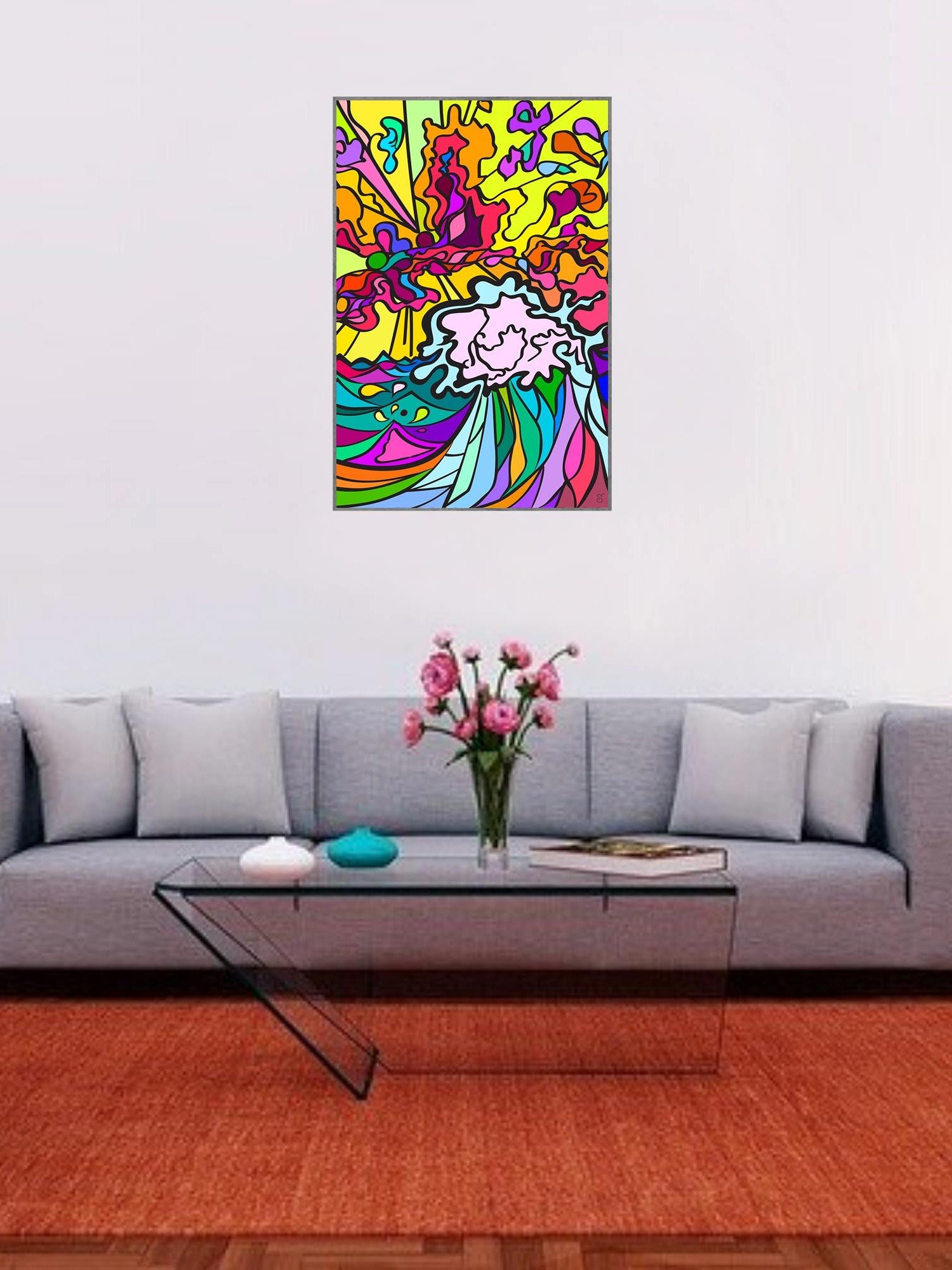 Vibrant Matte Poster Print: Elevate Your Space! – Wave at Sunset product image (6)