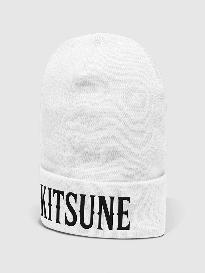 The Lunar Kitsune Font Cuffed Beanie product image (2)