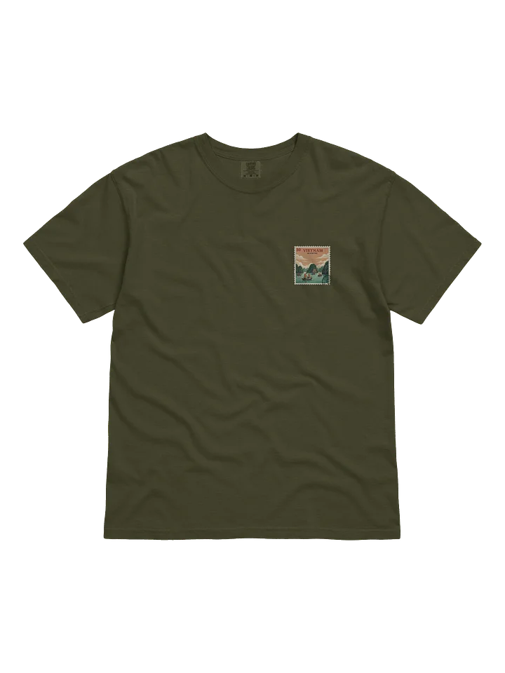Vintage Ha Long Bay Vietnam Travel Stamp Comfort Colors T-Shirt product image (1)