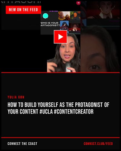 New heat on The Feed 🌊 Yulia Gon — “How to Build Yourself as the Protagonist of Your Content #ucla #contentcreator”

The late...