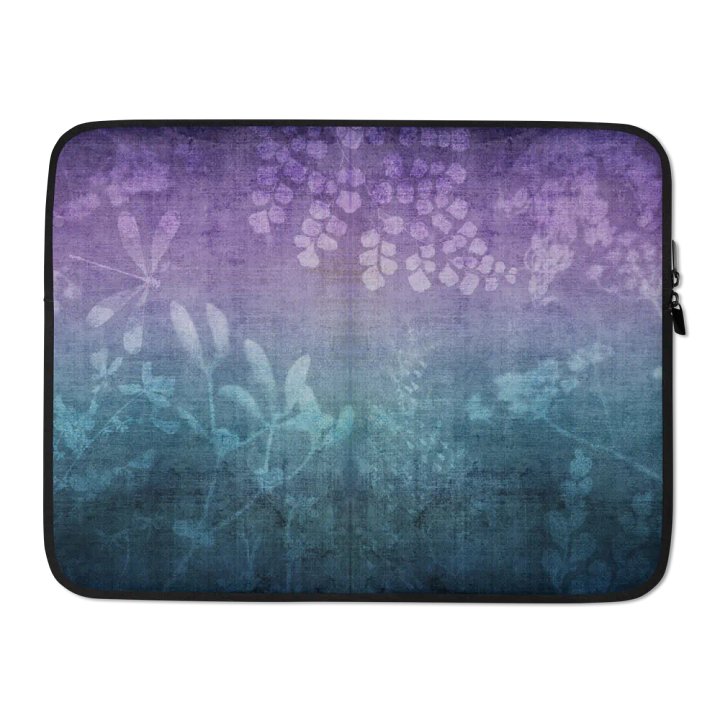 Blue Wildflowers Laptop Sleeve product image (2)