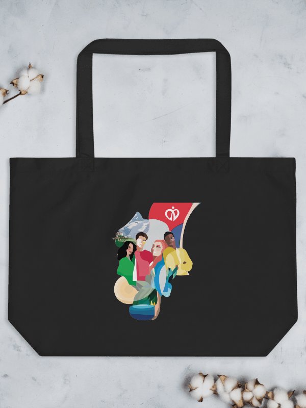 ORGANIC COTTON TOTE BAG OVERSIZED, PLANETARY COLLABORATION product image (3)