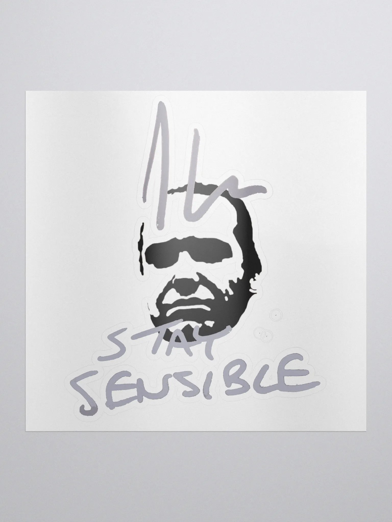 Jon Hare Stay Sensible Stickers product image (1)