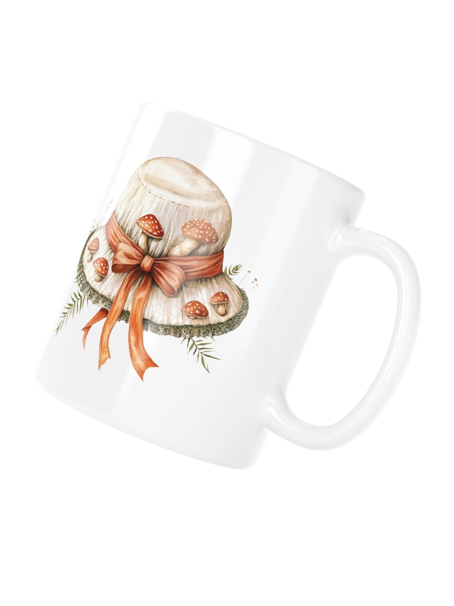 Sage & Ribbon Hat Mug — The Quiet Parlor Collection product image (5)