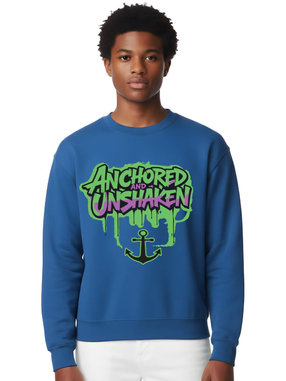 Anchored And Unshaken Boys Sweatshirt product image (1)