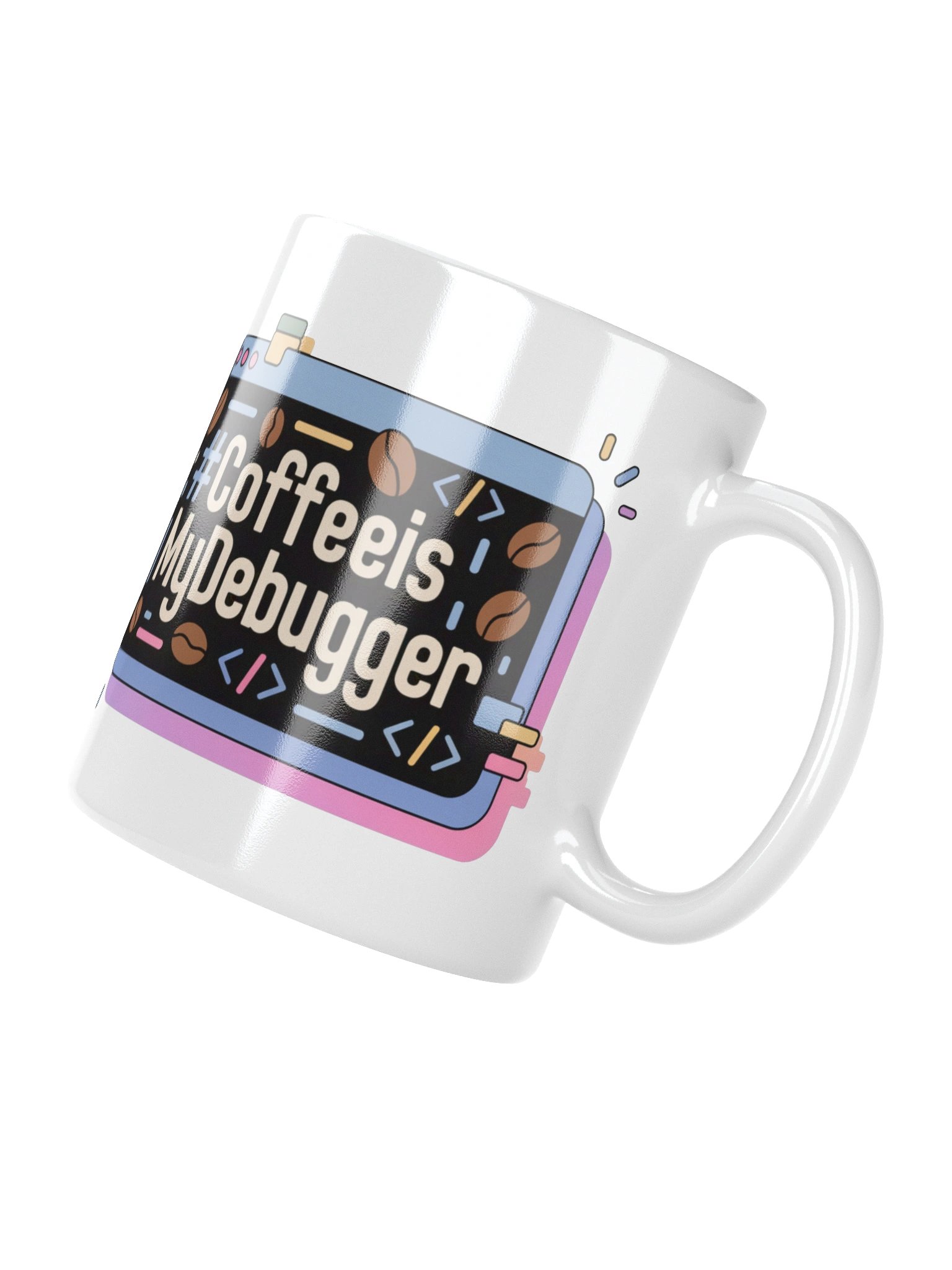 Coffee Is My Debugger Funny Programmer Mug product image (10)