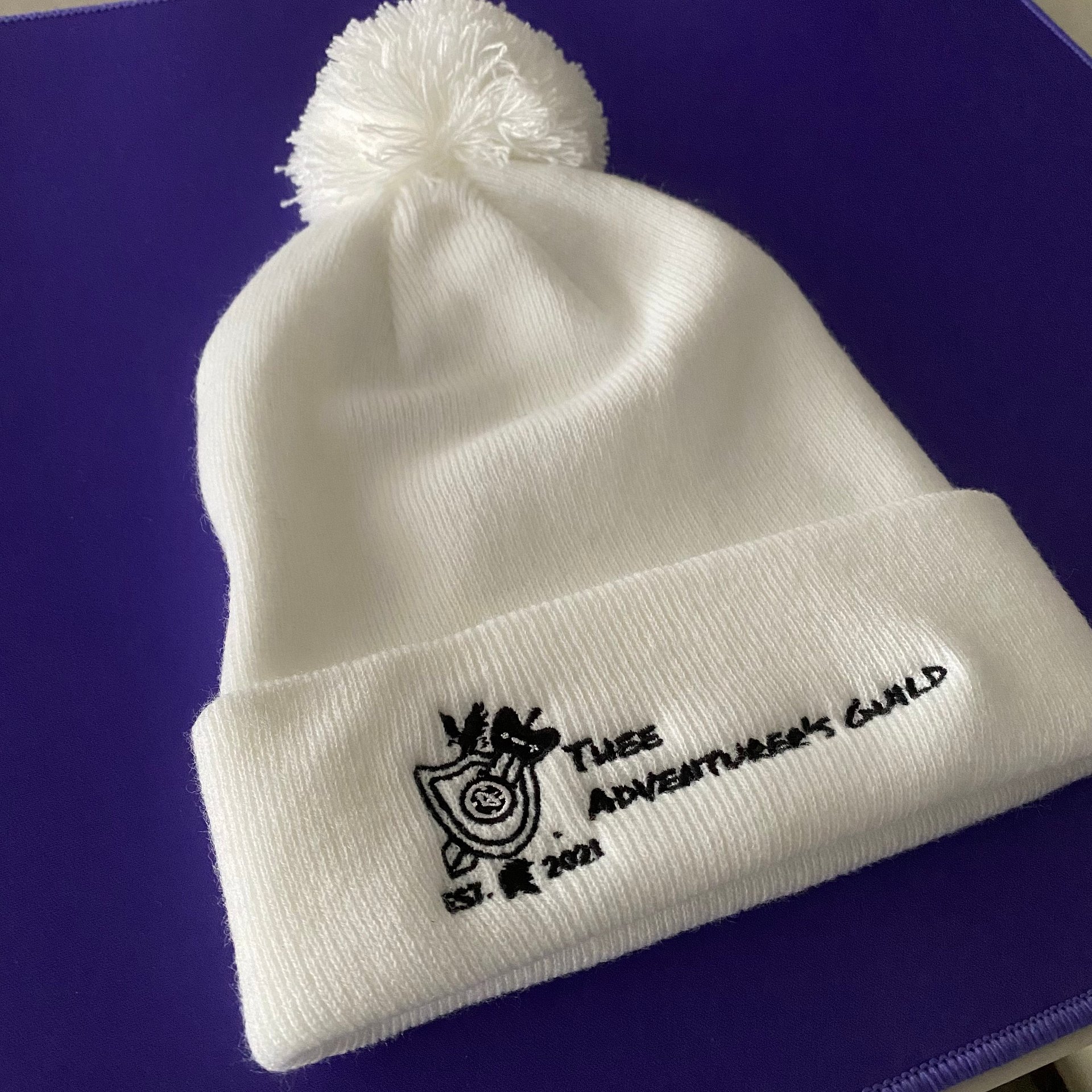 Thee Adventurer's Guild - Pom-Pom Beanie - WHITE product image (1)