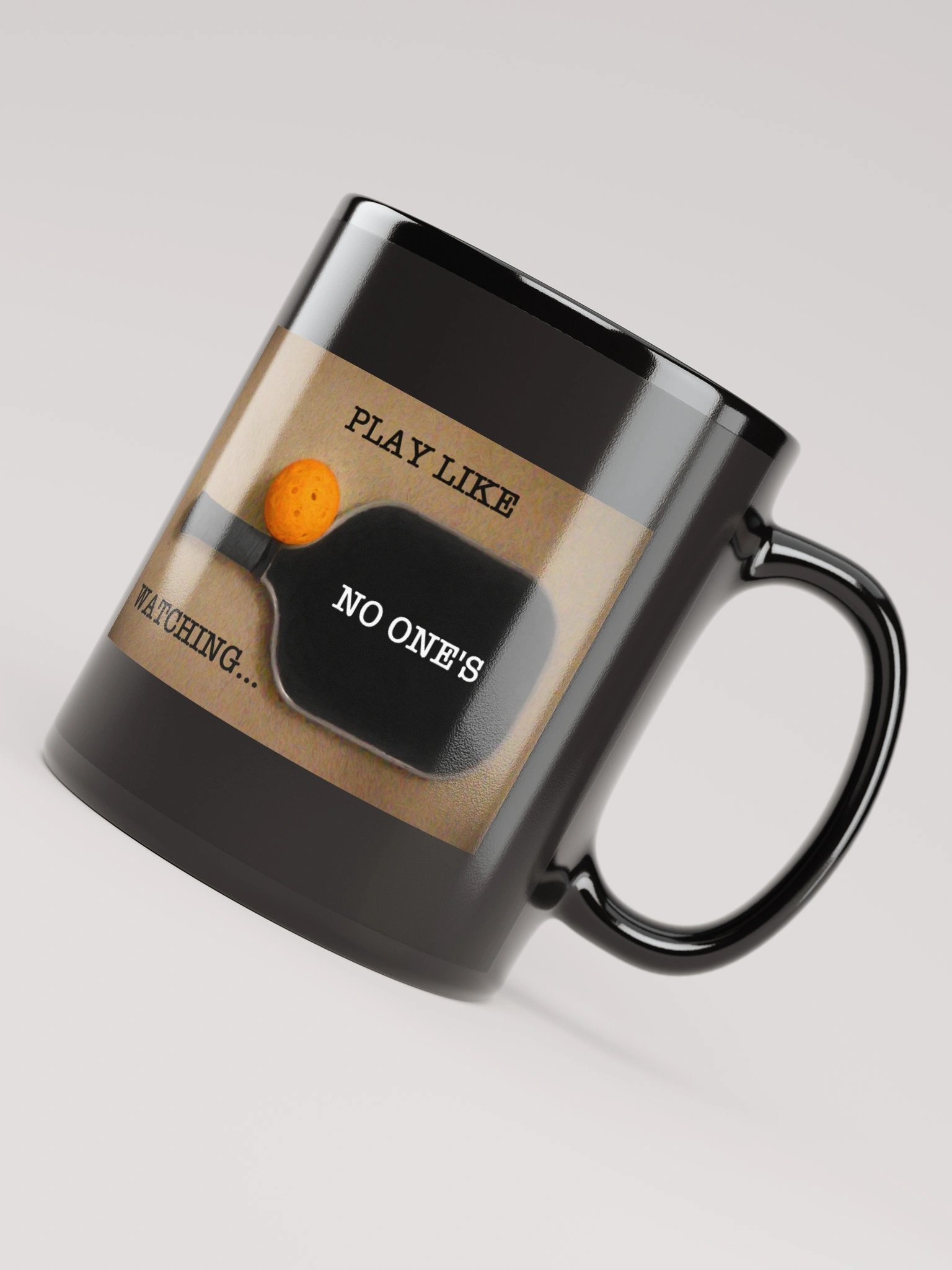 Play pickleball like no one's watching - Black mug product image (4)