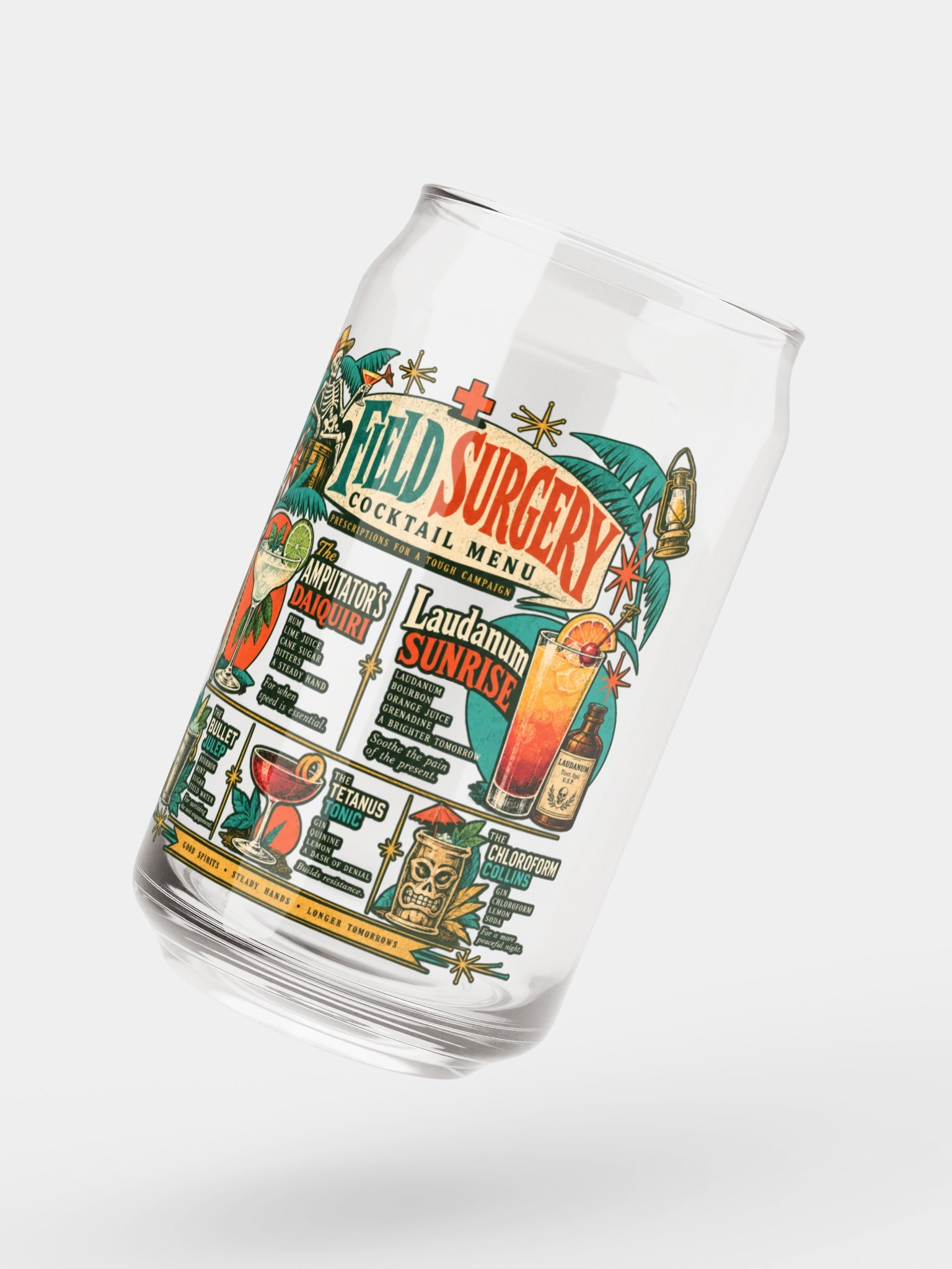 Prescriptions for a Tough Campaign: Field Surgery Cocktail Glass product image (6)