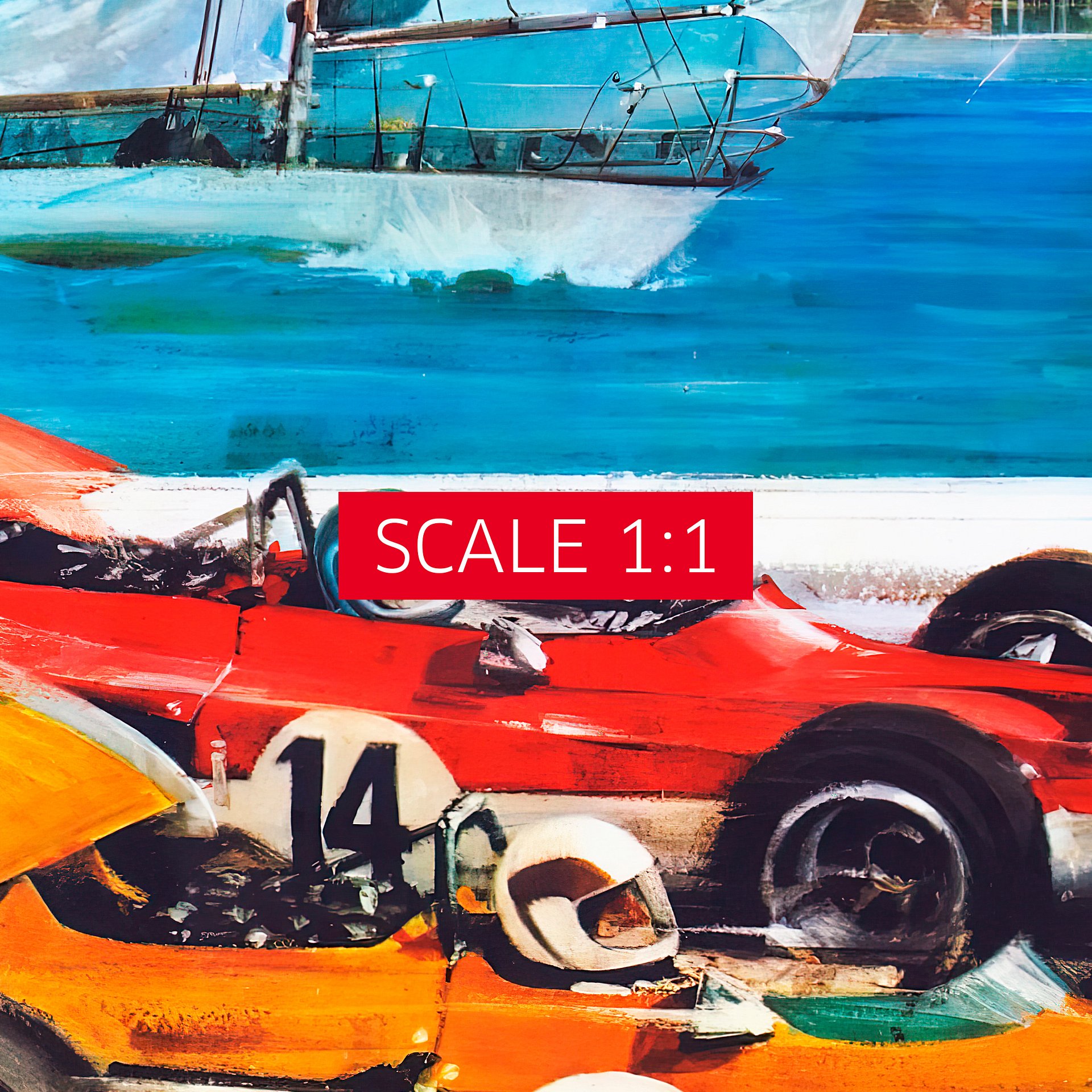 Monaco Vintage F1 Grand Prix, 1970 poster — Vintage Formula 1 poster, Monaco Grand Prix poster, retro travel poster, retro travel art product image (4)