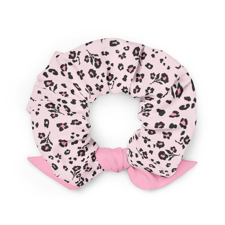 Blush Bloom Eco Scrunchie with Bow | Sustainable Hair Accessory product image (2)