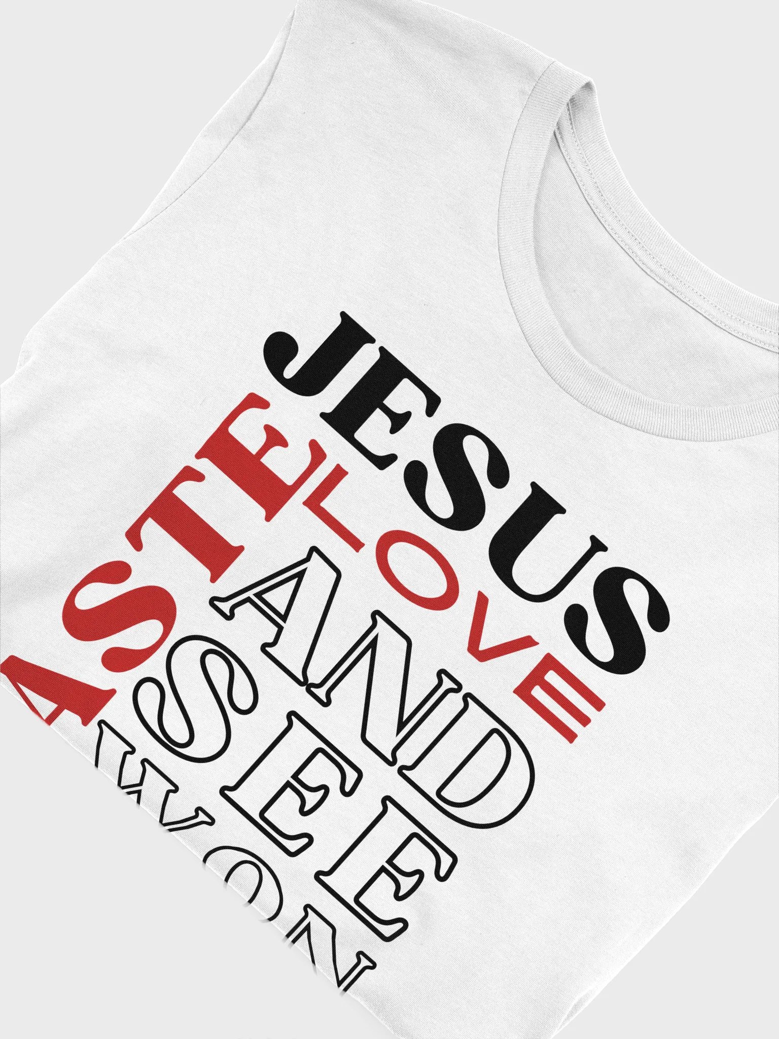 Taste JESUS Love Bella Canvas Christian T-shirt - Light product image (2)