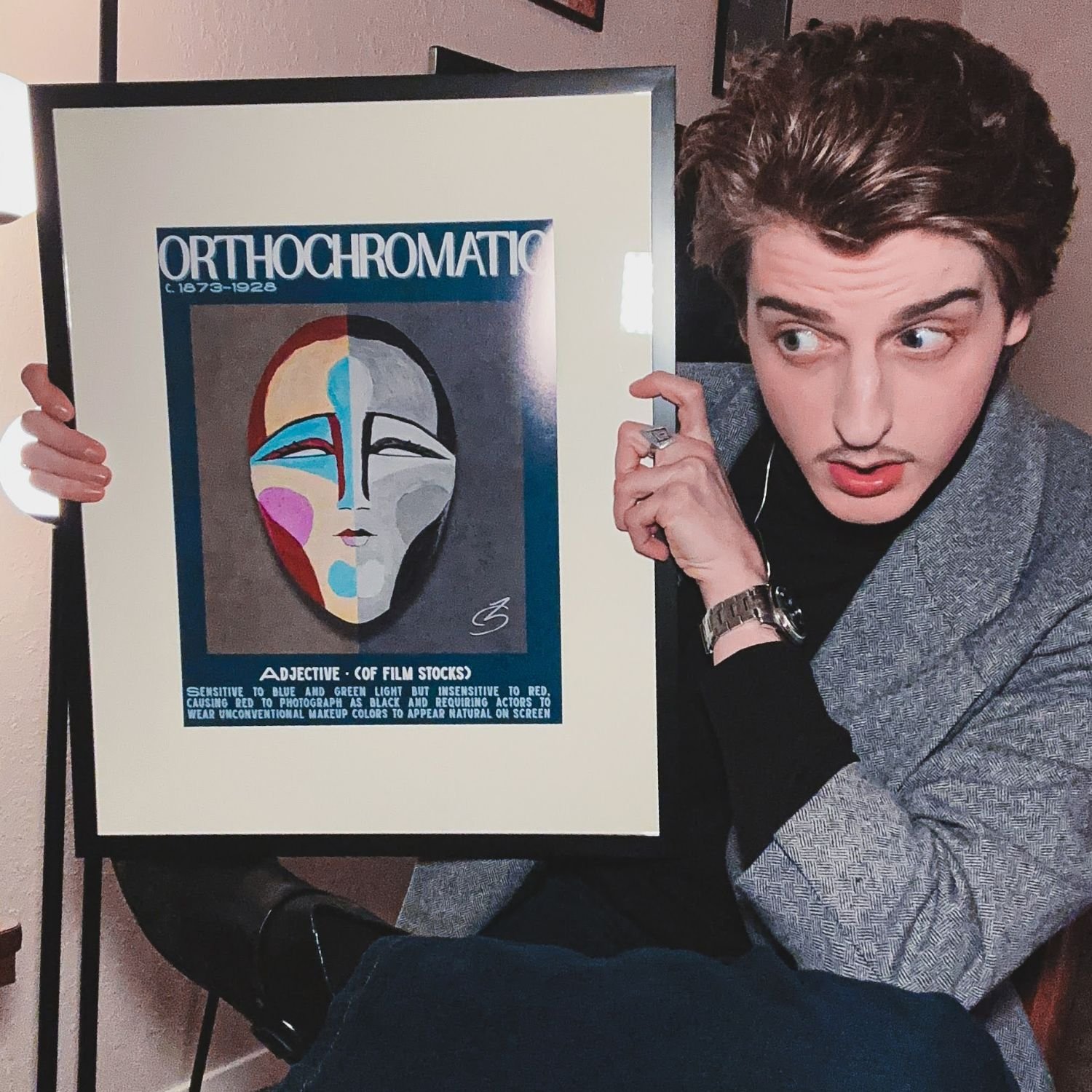 ORTHOCHROMATIC Art Print - Silent Film Makeup History Poster (11×14) product image (6)