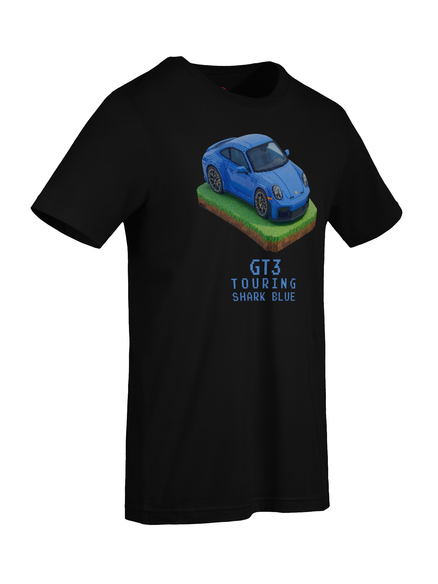 Shark Blue Porsche 911 GT3 Touring Shirt (Pixel, Retro, Minecraft) product image (77)