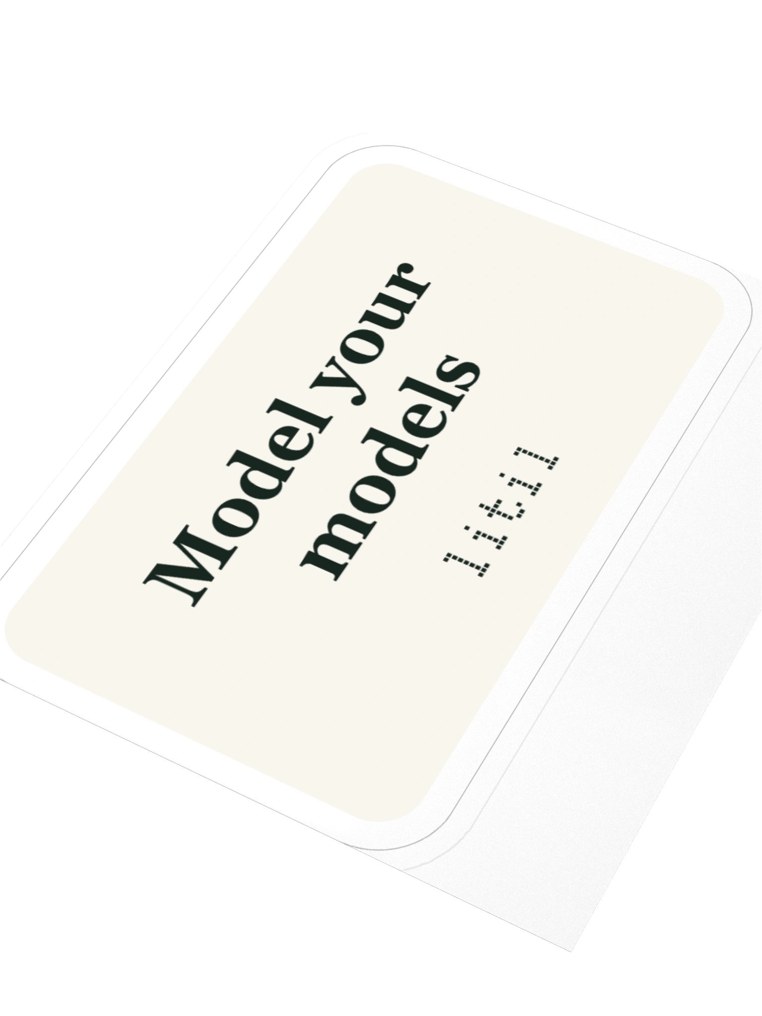 Model Your Models sticker product image (3)