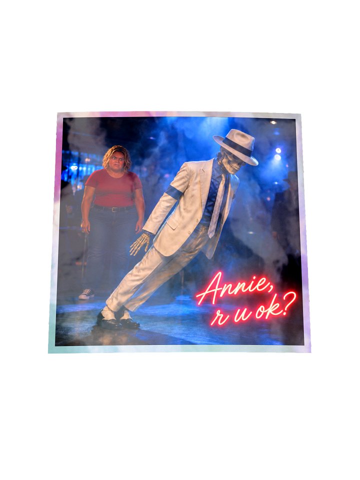 "Annie, r u ok?" Kiss-Cut Holographic Sticker Sheet product image (1)