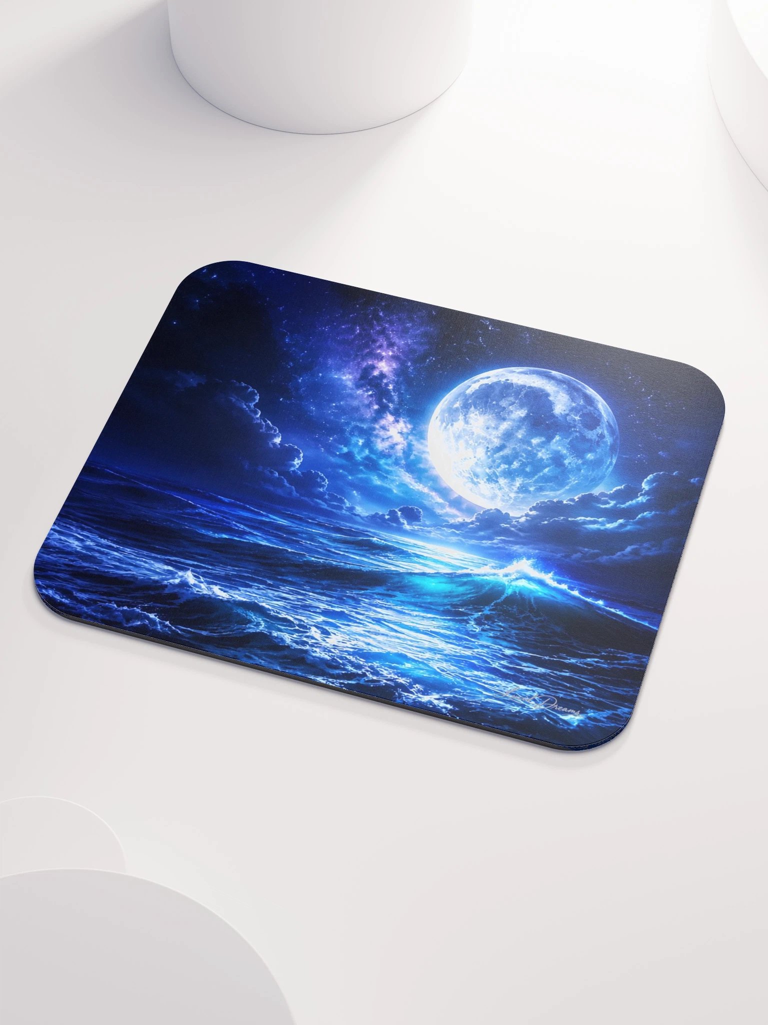 Moonlit Electric Ocean Mousepad product image (3)