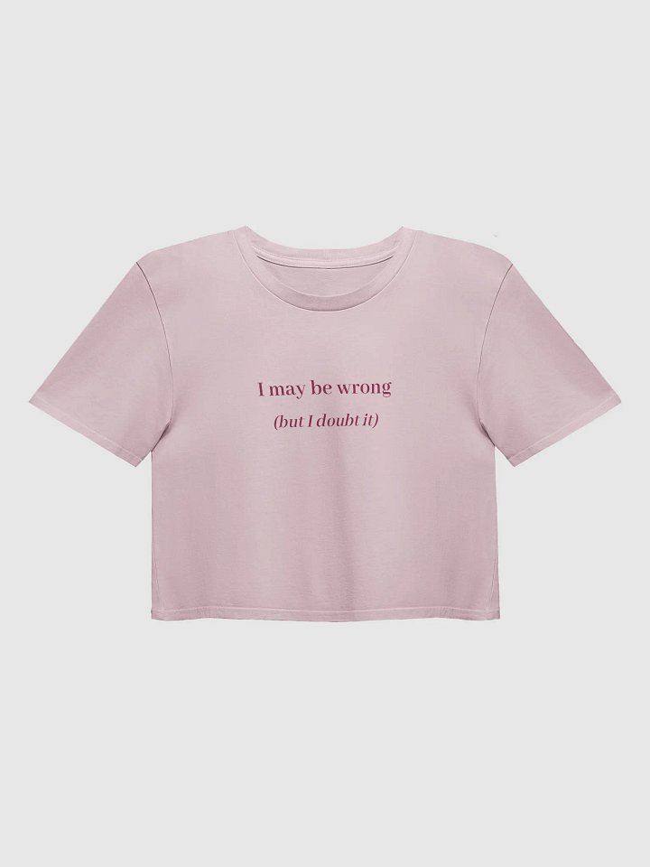I may be wrong Crop Top product image (17)