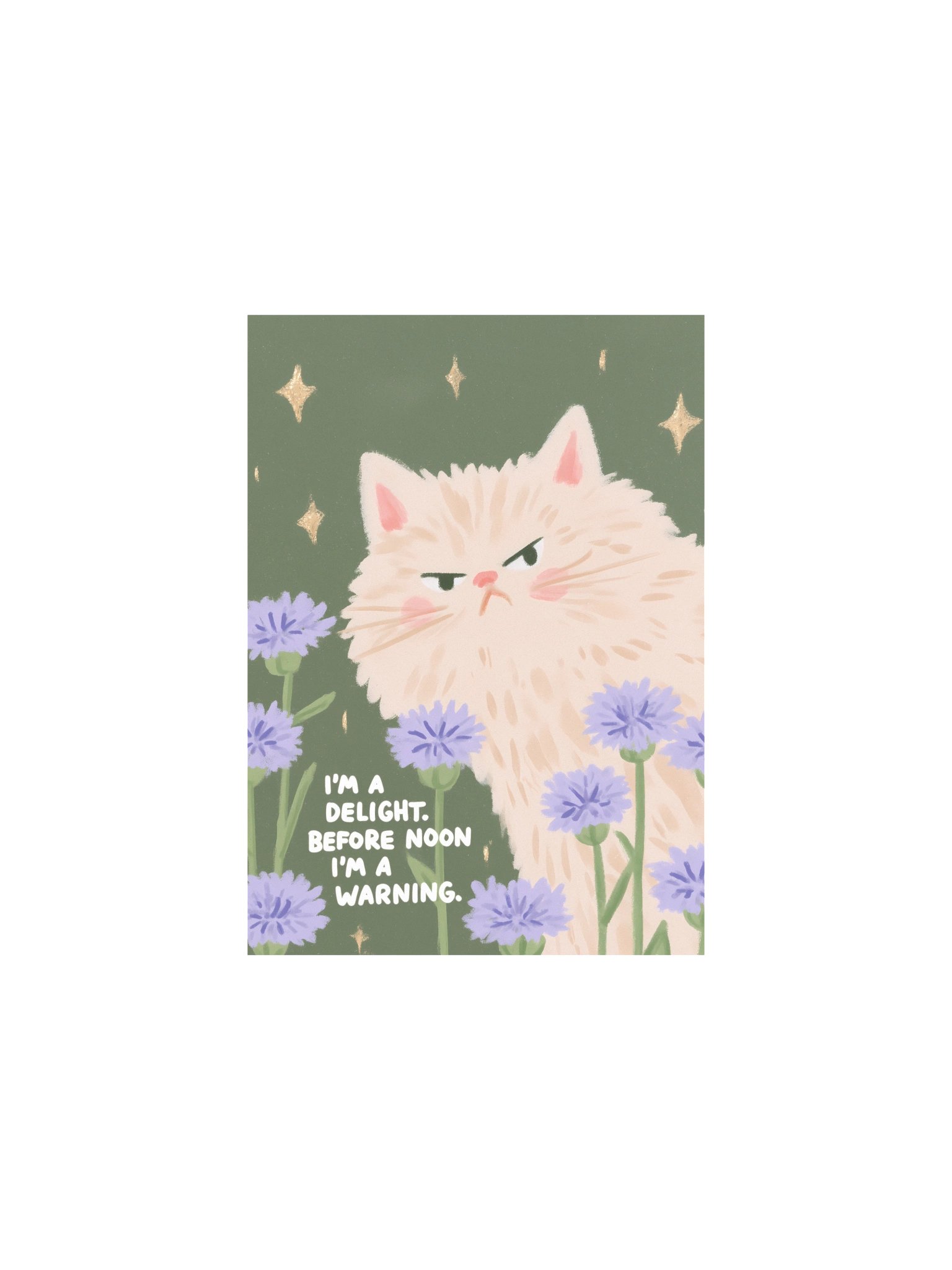 Grumpy Morning Cat Quote Poster product image (5)