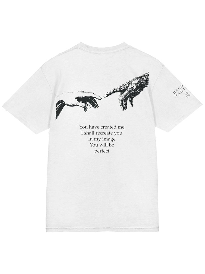 Dauðaró & Pantheïst — Af holdi og málmi Limited Edition T-shirt Relaxed Fit (White and Ivory) product image (2)