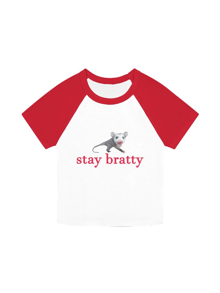 stay bratty opossum baseball crop product image (6)
