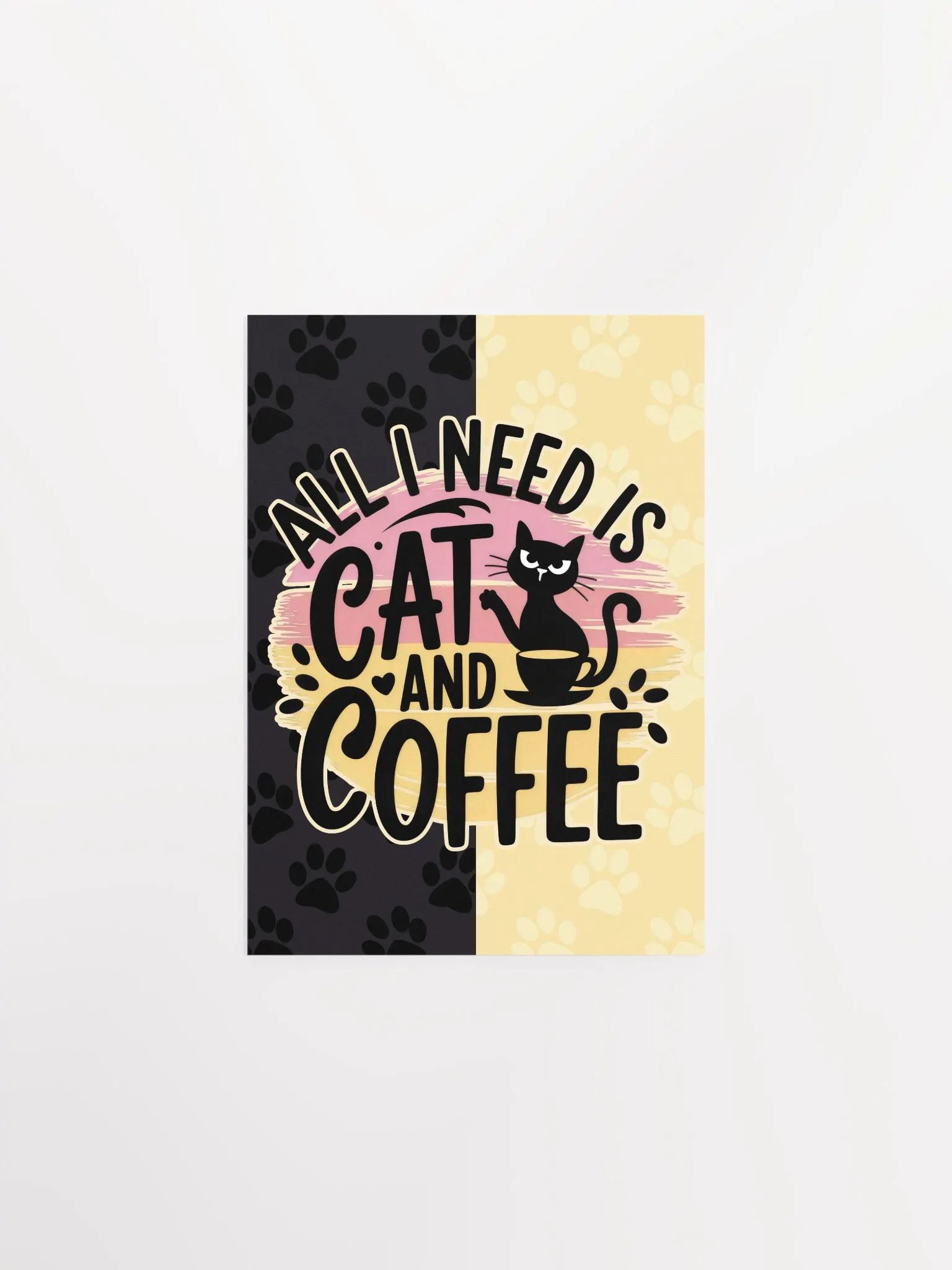 Cat & Coffee Vibes Poster product image (1)