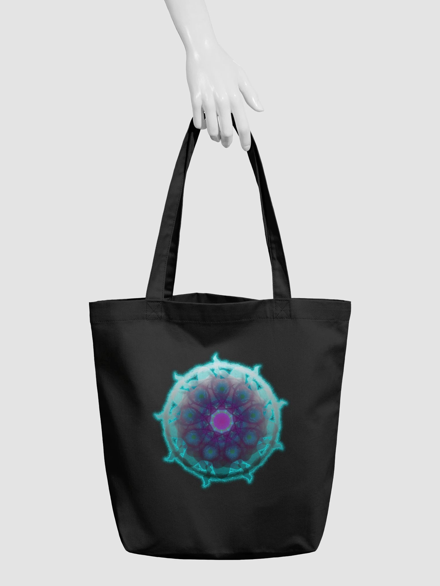 Neon Bloom Tote Bag product image (5)