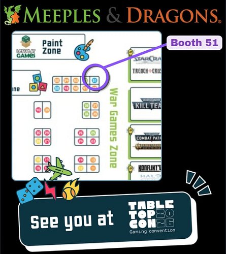 It's TabletopCon weekend!! Come find us at booth 51!

🕐 10am-6pm today and tomorrow
📍 Sports & Leisure Centre, Carrara, Gold ...