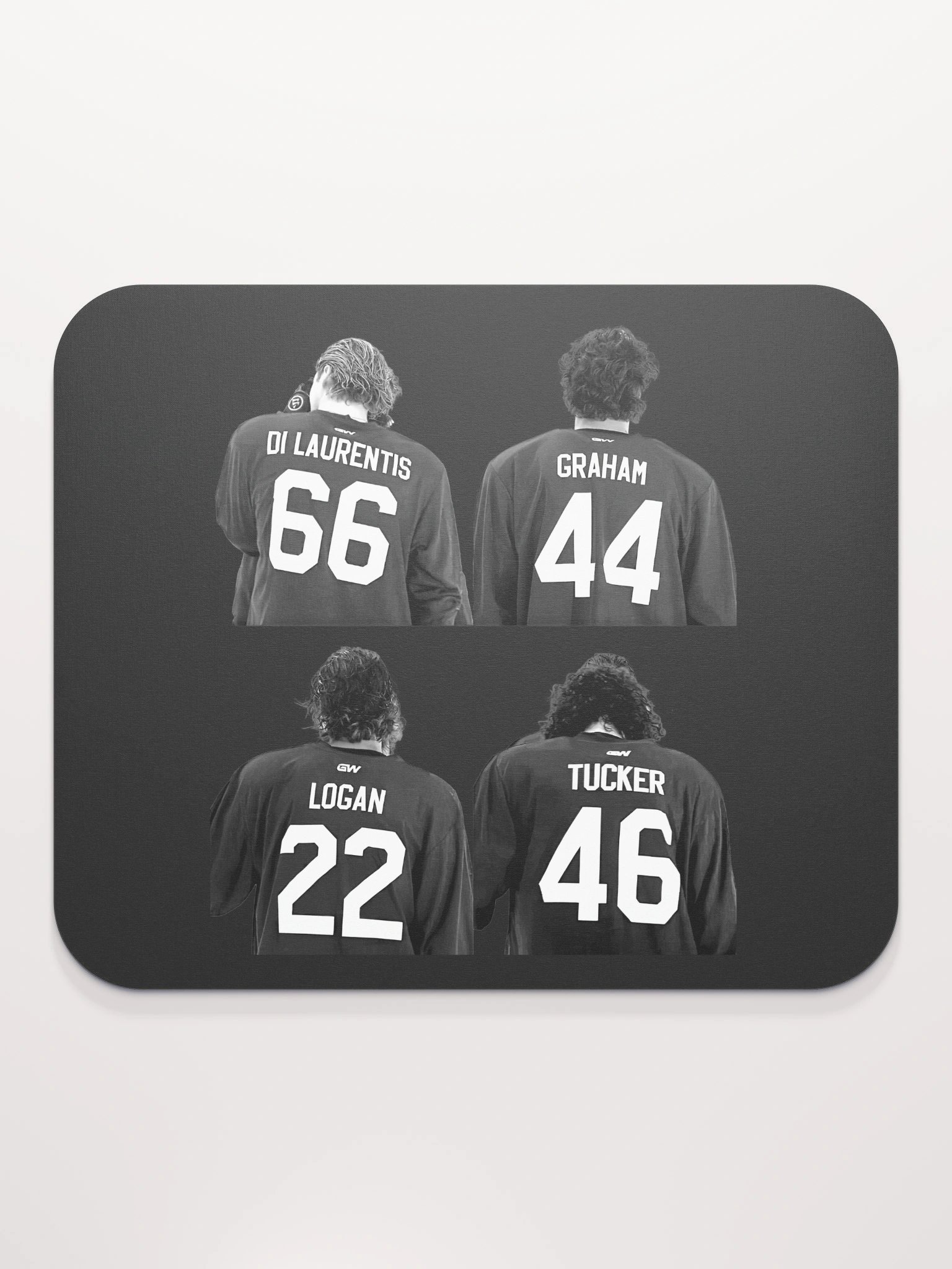 Off Campus B&W Jersey Mouse Pad product image (2)