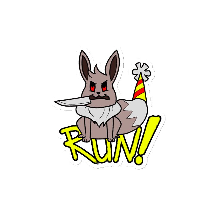 Happy Little Foxdog Run Magnet product image (2)