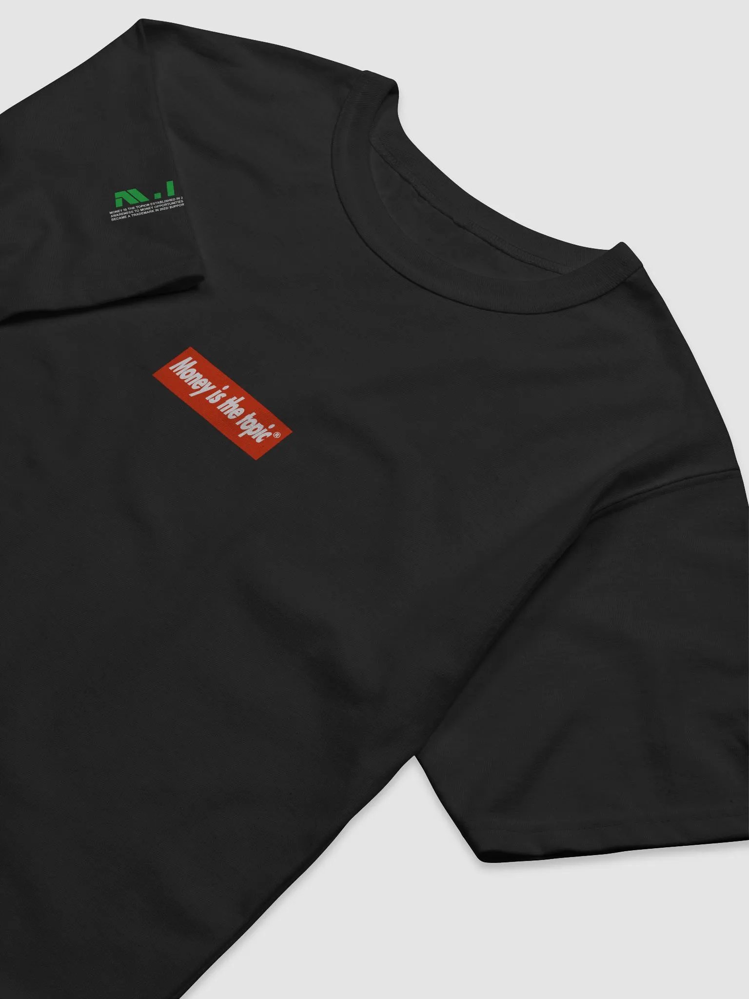 MONEY IS THE TOPIC™ BOXED LOGO RELAXED FIT TEE UNISEX 2.0 product image (6)