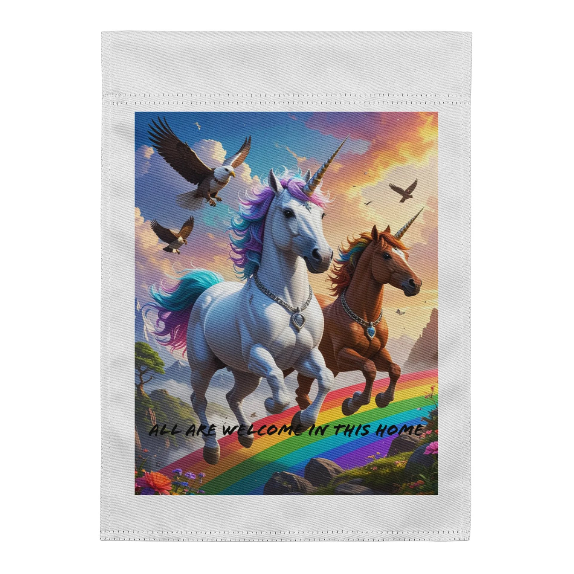 Unicorndust Eternal love Garden Flag product image (1)