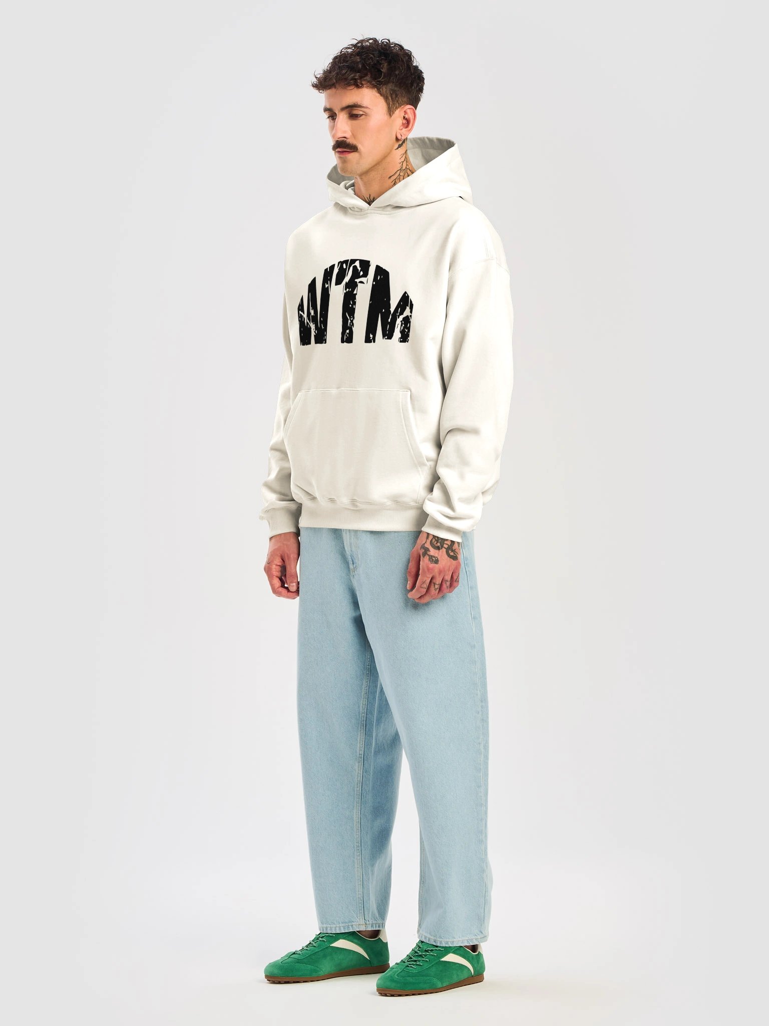 Retro Vintage Hoodie - White product image (3)