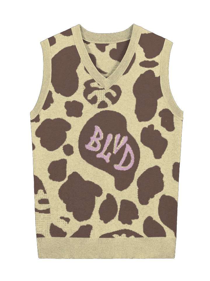 BLVD Sweater Vest Maple Moth product image (1)