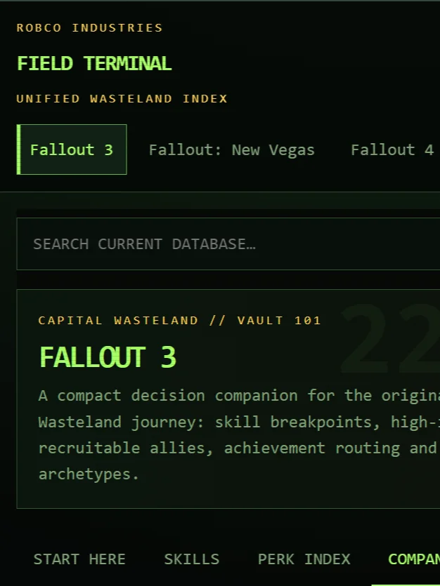 Fallout Ultimate Terminal | Complete Offline Guide for Fallout 3, New Vegas, 4 & 76 product image (2)